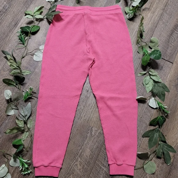 NWOT ZARA Hot Pink Textured Drawstring Jogger Pants SZ M - Picture 5 of 9